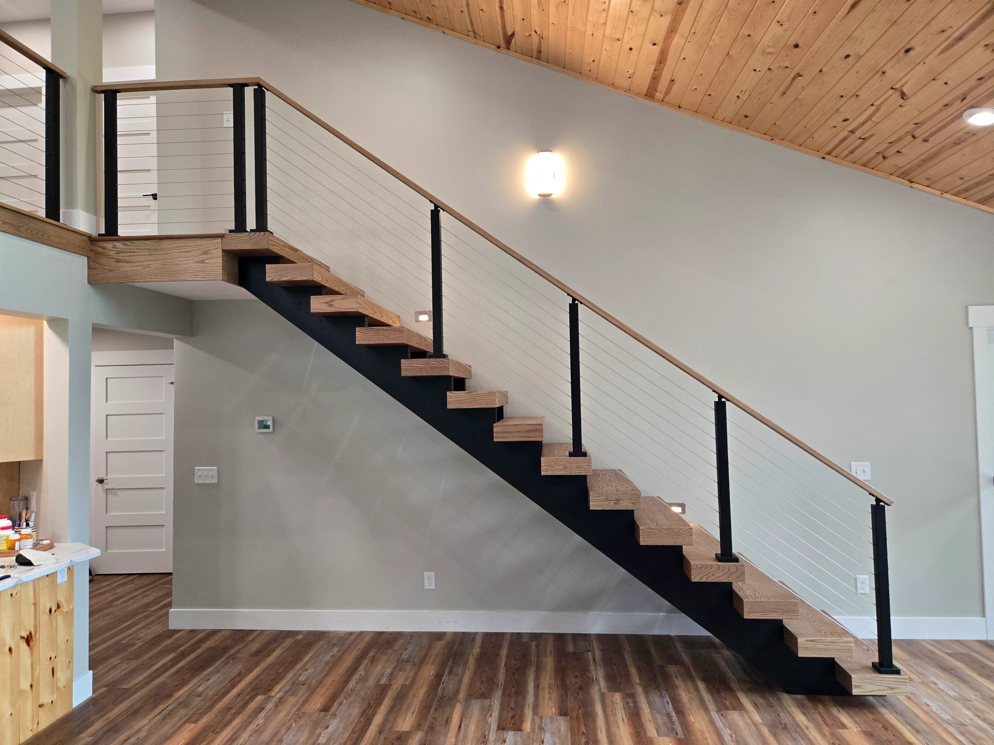 Traverse city luxury staircase installation